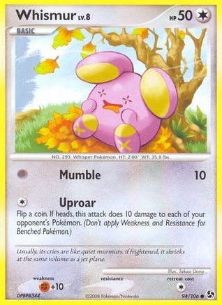 Whismur (94) Reverse Holofoil - Great Encounters