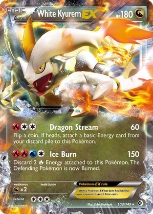 White Kyurem EX (103) Holofoil - Boundaries Crossed
