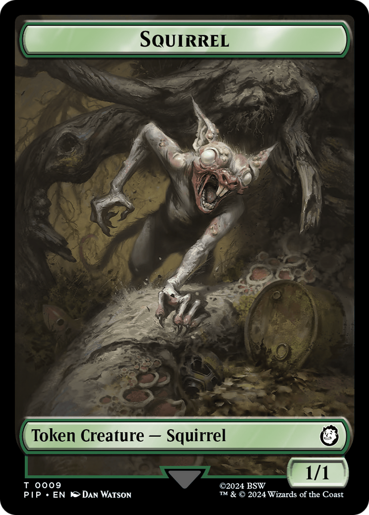 Junk // Squirrel Double-Sided Token [Fallout Tokens] | Silver Goblin