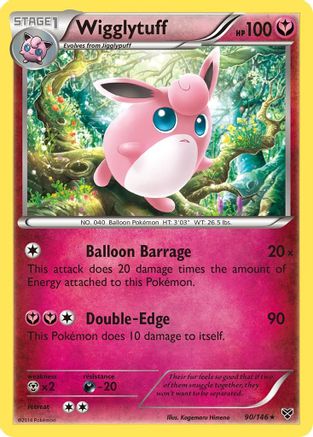 Wigglytuff (90) (90) Reverse Holofoil - XY Base Set