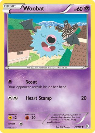 Woobat (70) Reverse Holofoil - Boundaries Crossed