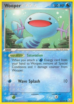 Wooper (81) Reverse Holofoil - Team Rocket Returns