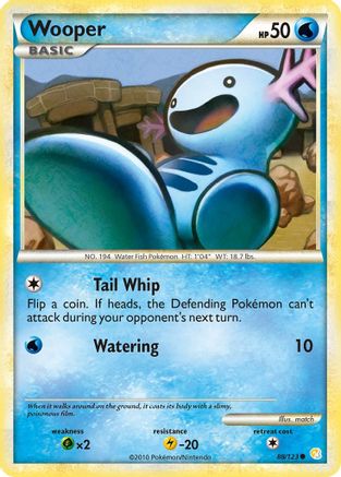Wooper (88) Reverse Holofoil - HeartGold SoulSilver