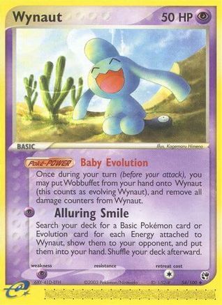 Wynaut (54) Reverse Holofoil - Sandstorm