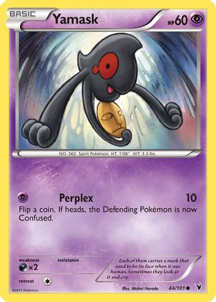 Yamask (44/101) [Black & White: Noble Victories] Reverse Holofoil