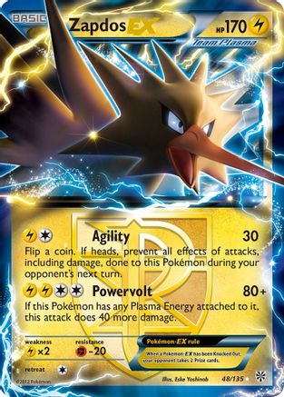 Zapdos EX (48/135) [Black & White: Plasma Storm] | Silver Goblin