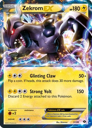 Zekrom EX (51/99) [Black & White: Next Destinies] | Silver Goblin