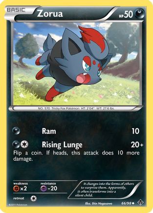 Zorua (66/98) [Black & White: Emerging Powers] Reverse Holofoil