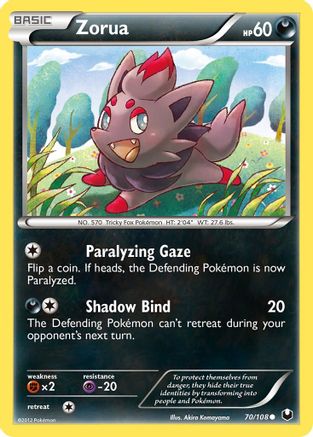 Zorua (70/108) [Black & White: Dark Explorers] Reverse Holofoil