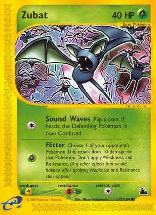 Zubat (117) (117) Reverse Holofoil - Skyridge