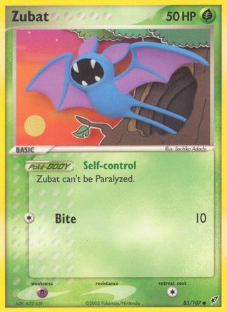 Zubat (83) Reverse Holofoil - Deoxys