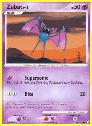 Zubat (108/123) [Diamond & Pearl: Mysterious Treasures] | Silver Goblin