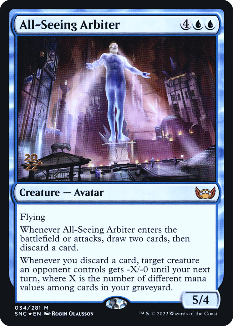 All-Seeing Arbiter [Streets of New Capenna Prerelease Promos] | Silver Goblin