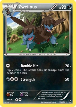 Zweilous (78/101) [Black & White: Noble Victories] Reverse Holofoil