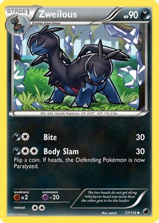 Zweilous (77/116) [Black & White: Plasma Freeze] Reverse Holofoil