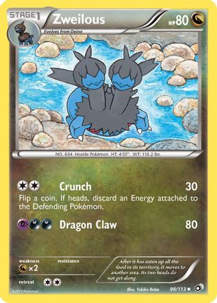 Zweilous (98/113) [Black & White: Legendary Treasures] Reverse Holofoil