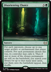 Disorienting Choice (Extended Art) [Duskmourn: House of Horror Commander] | Silver Goblin