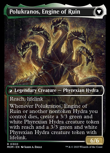 Polukranos Reborn // Polukranos, Engine of Ruin (Showcase Planar Booster Fun) [March of the Machine] Foil