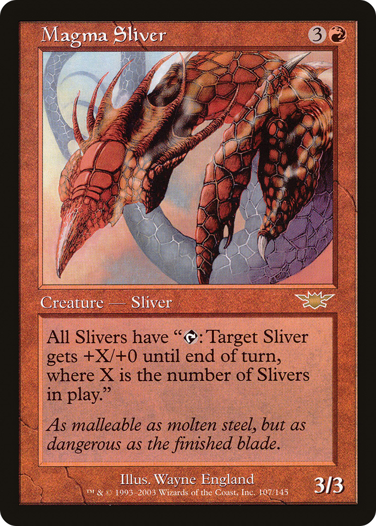 Magma Sliver [Legions] Foil