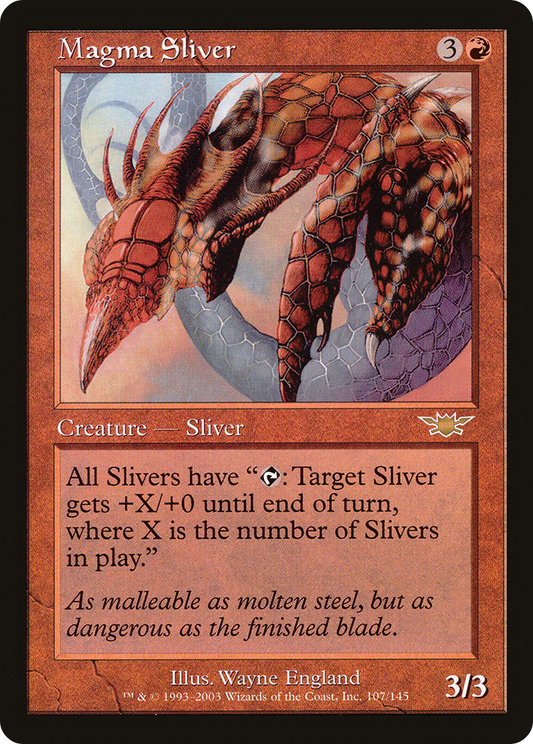 Magma Sliver [Legions] Foil
