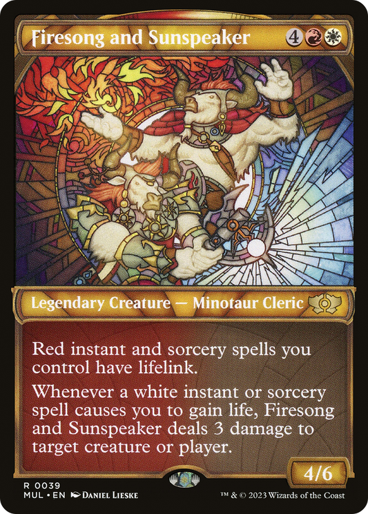 Firesong and Sunspeaker [Multiverse Legends] Foil