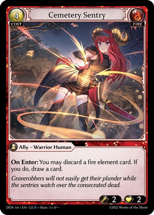 Cemetery Sentry (122) [Dawn of Ashes: 1st Edition] Foil