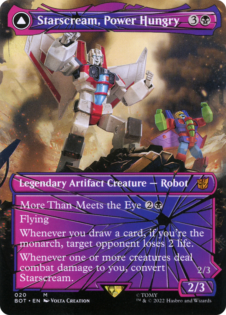 Starscream, Power Hungry // Starscream, Seeker Leader (Shattered Glass) [Transformers] Foil