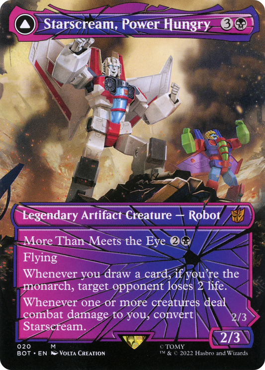 Starscream, Power Hungry // Starscream, Seeker Leader (Shattered Glass) [Transformers] Foil