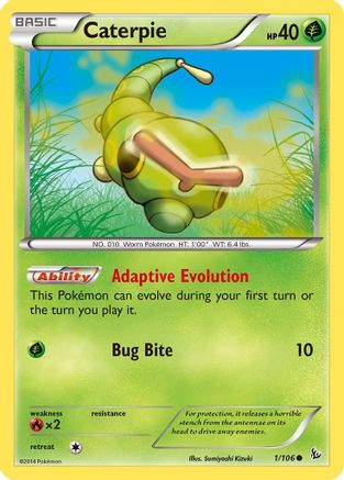 Caterpie (1) Reverse Holofoil - XY  Flashfire