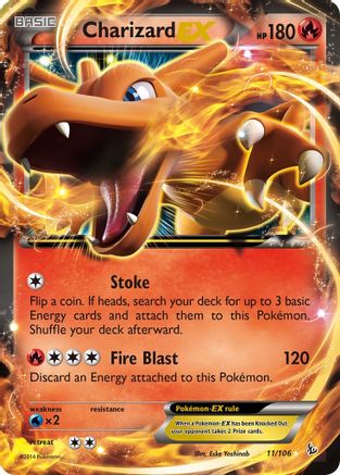 Charizard EX (11) (11) Holofoil - XY  Flashfire