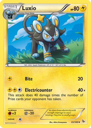 Luxio (33/106) [XY: Flashfire] Reverse Holofoil