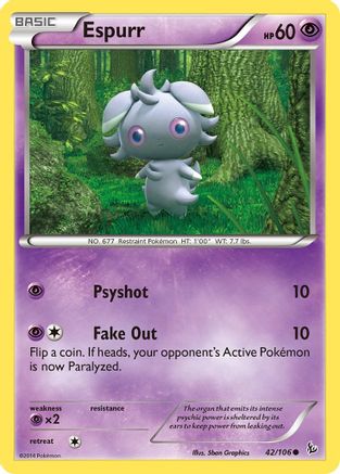 Espurr (42) Reverse Holofoil - XY  Flashfire