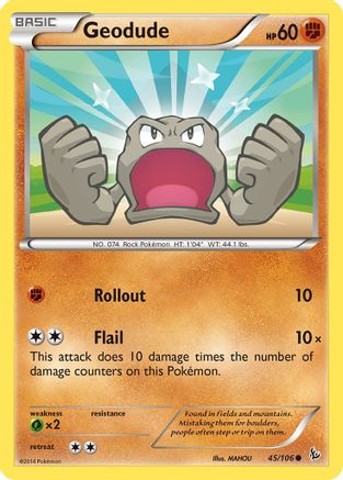 Geodude (45/106) [XY: Flashfire] | Silver Goblin