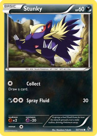 Stunky (54/106) [XY: Flashfire] Reverse Holofoil