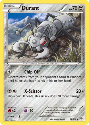 Durant (61) Reverse Holofoil - XY  Flashfire