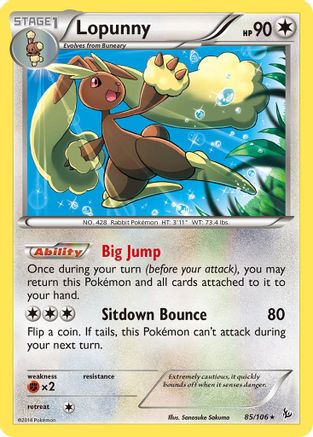 Lopunny (85/106) [XY: Flashfire] Reverse Holofoil