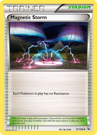Magnetic Storm (91) Reverse Holofoil - XY  Flashfire