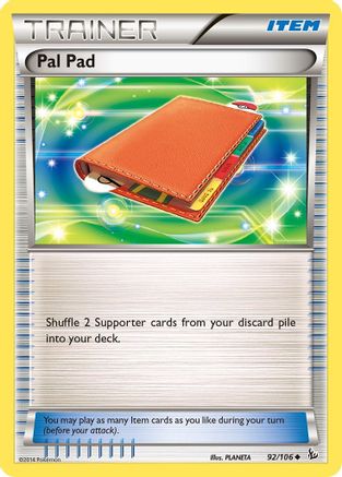 Pal Pad (92) Reverse Holofoil - XY  Flashfire