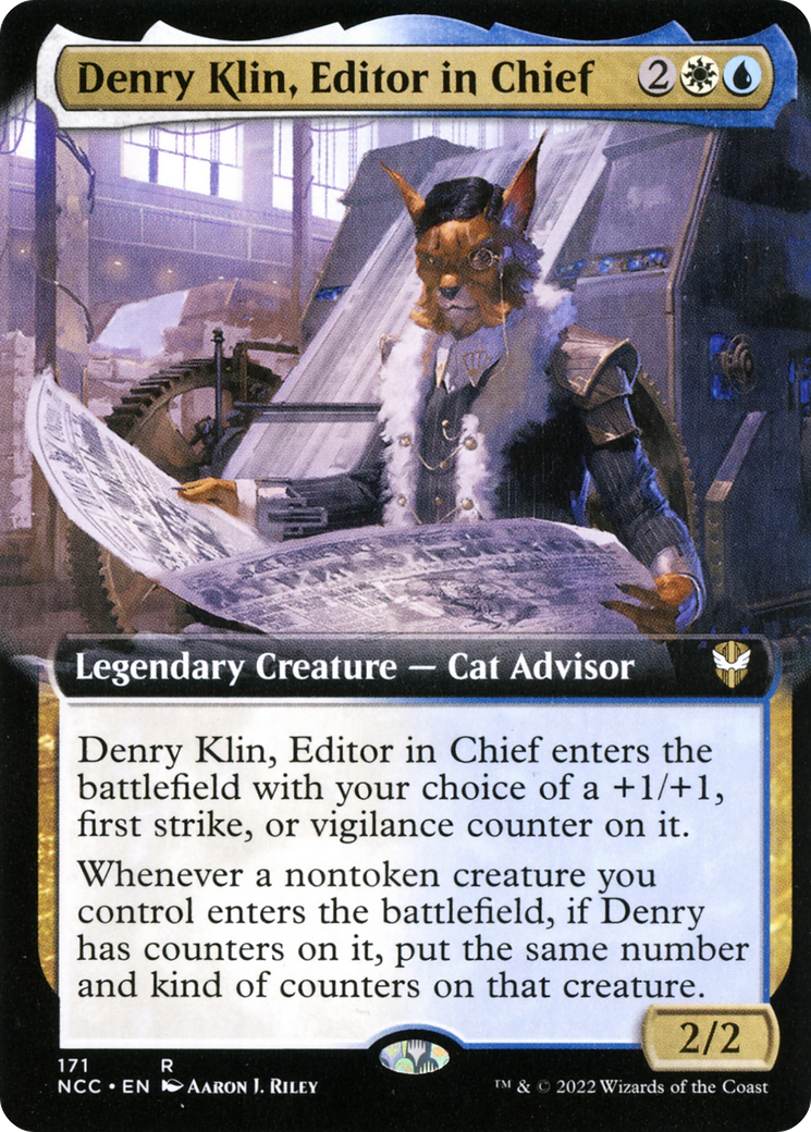 Denry Klin, Editor in Chief (Extended Art) [Streets of New Capenna Commander]