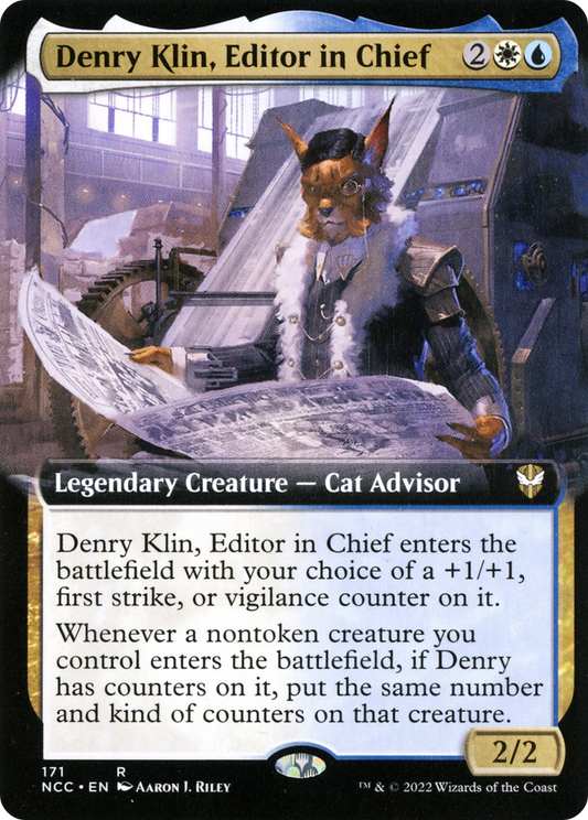 Denry Klin, Editor in Chief (Extended Art) [Streets of New Capenna Commander]