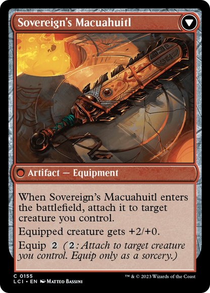 Idol of the Deep King // Sovereign's Macuahuitl [The Lost Caverns of Ixalan] Foil