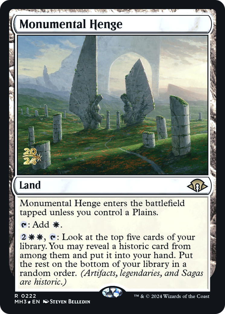 Monumental Henge [Modern Horizons 3 Prerelease Promos] | Silver Goblin