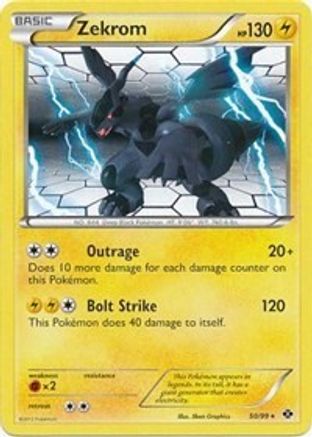 Zekrom (50/99) (Theme Deck Exclusive) [Black & White: Next Destinies] | Silver Goblin