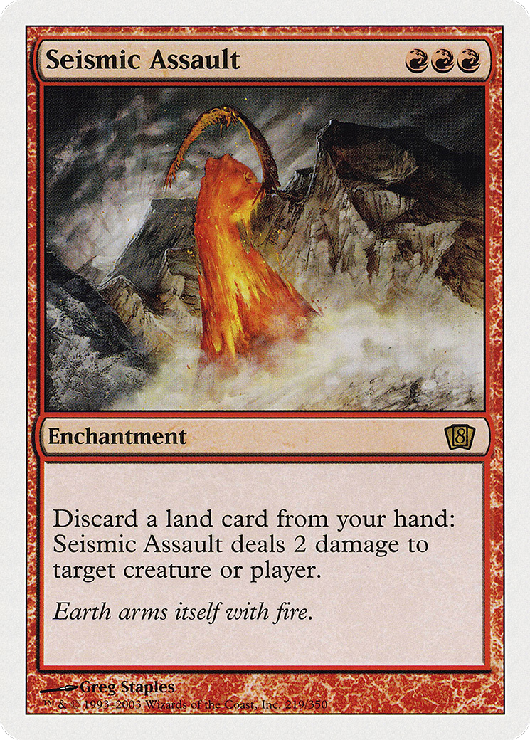 Seismic Assault (219) Foil - Eighth Edition
