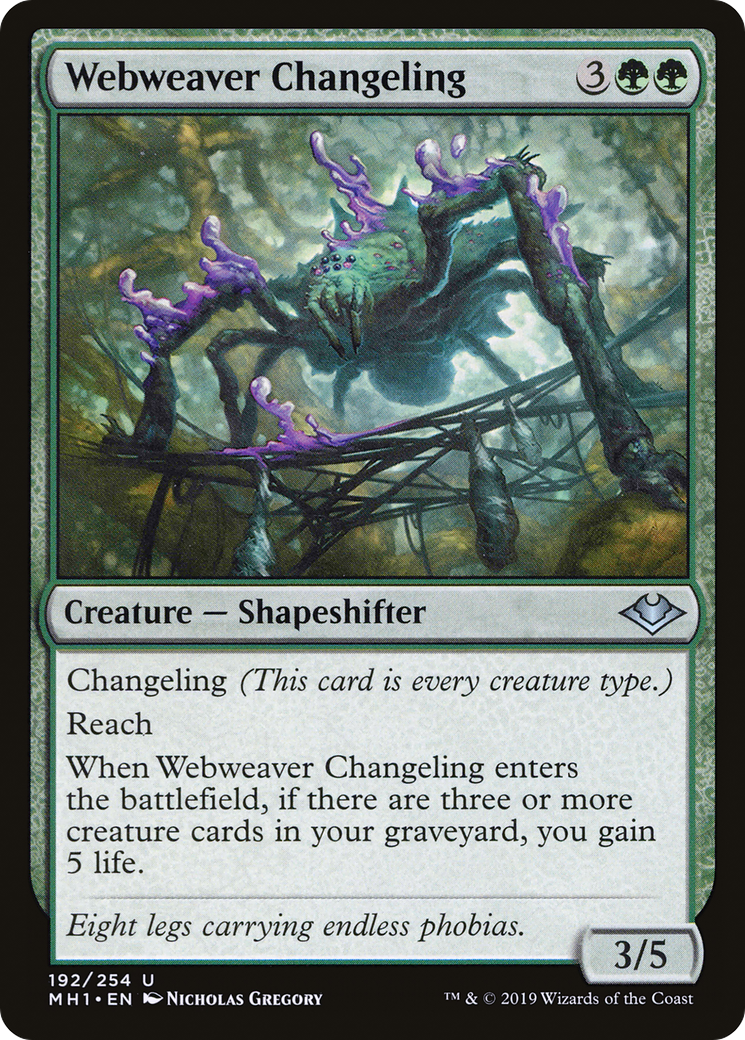 Webweaver Changeling [Modern Horizons] | Silver Goblin