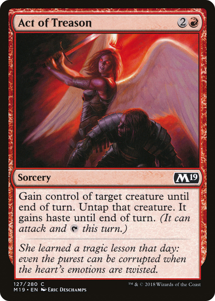 Act of Treason [Core Set 2019] Foil