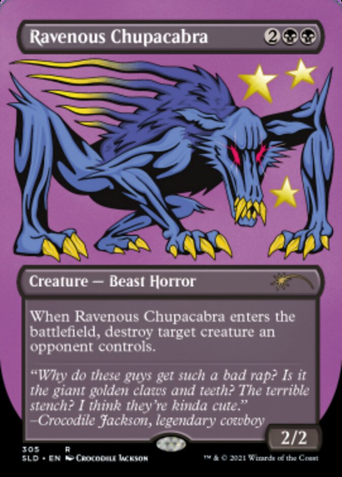 Ravenous Chupacabra (Borderless) (Foil Etched) [Secret Lair Drop Series] | Silver Goblin