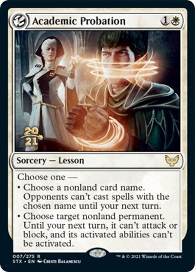 Academic Probation [Strixhaven: School of Mages Prerelease Promos] | Silver Goblin