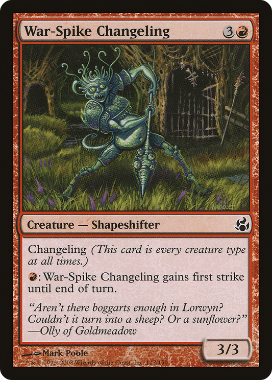 War-Spike Changeling [Morningtide] Foil