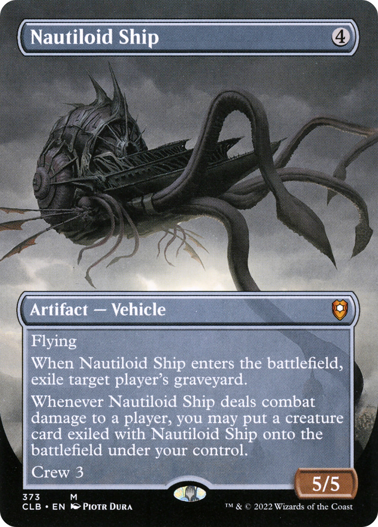 Nautiloid Ship (Borderless Alternate Art) [Commander Legends: Battle for Baldur's Gate] Foil